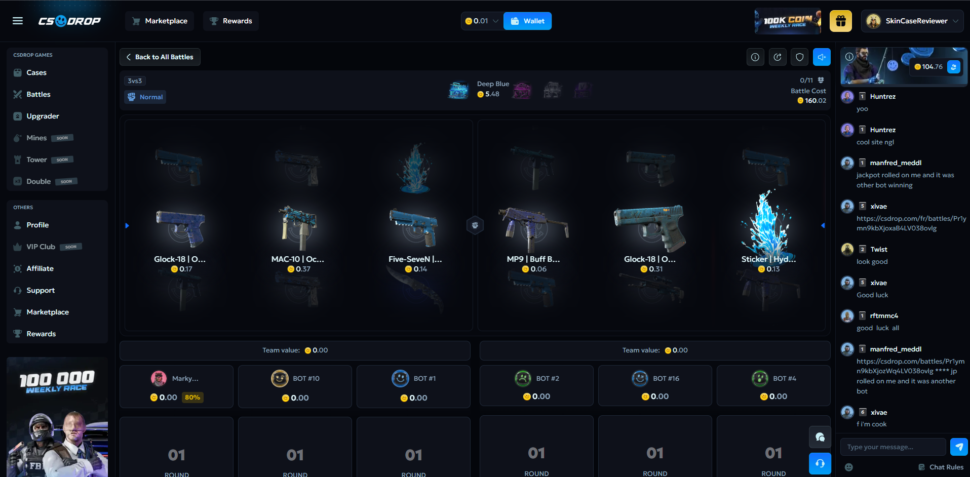 CSDROP Battle Screenshot