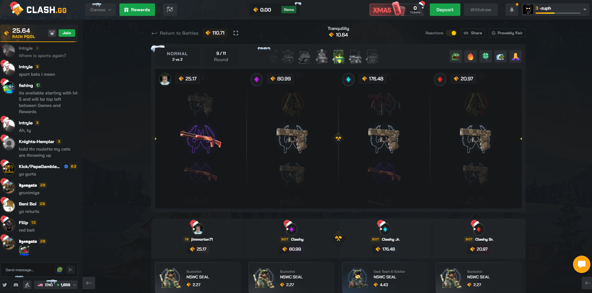 Clash.gg Battle Screenshot