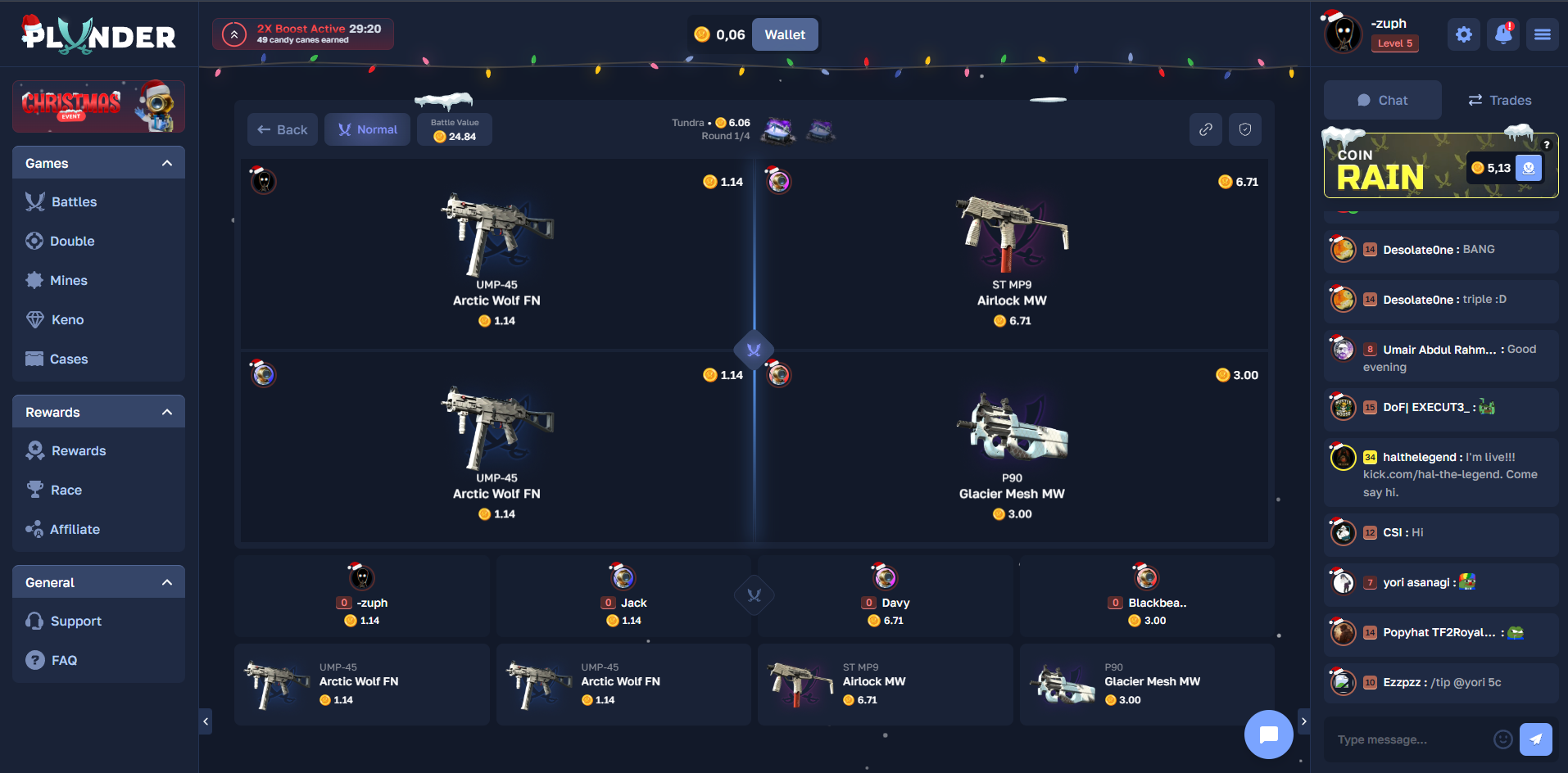 Plunder.gg Case Battles