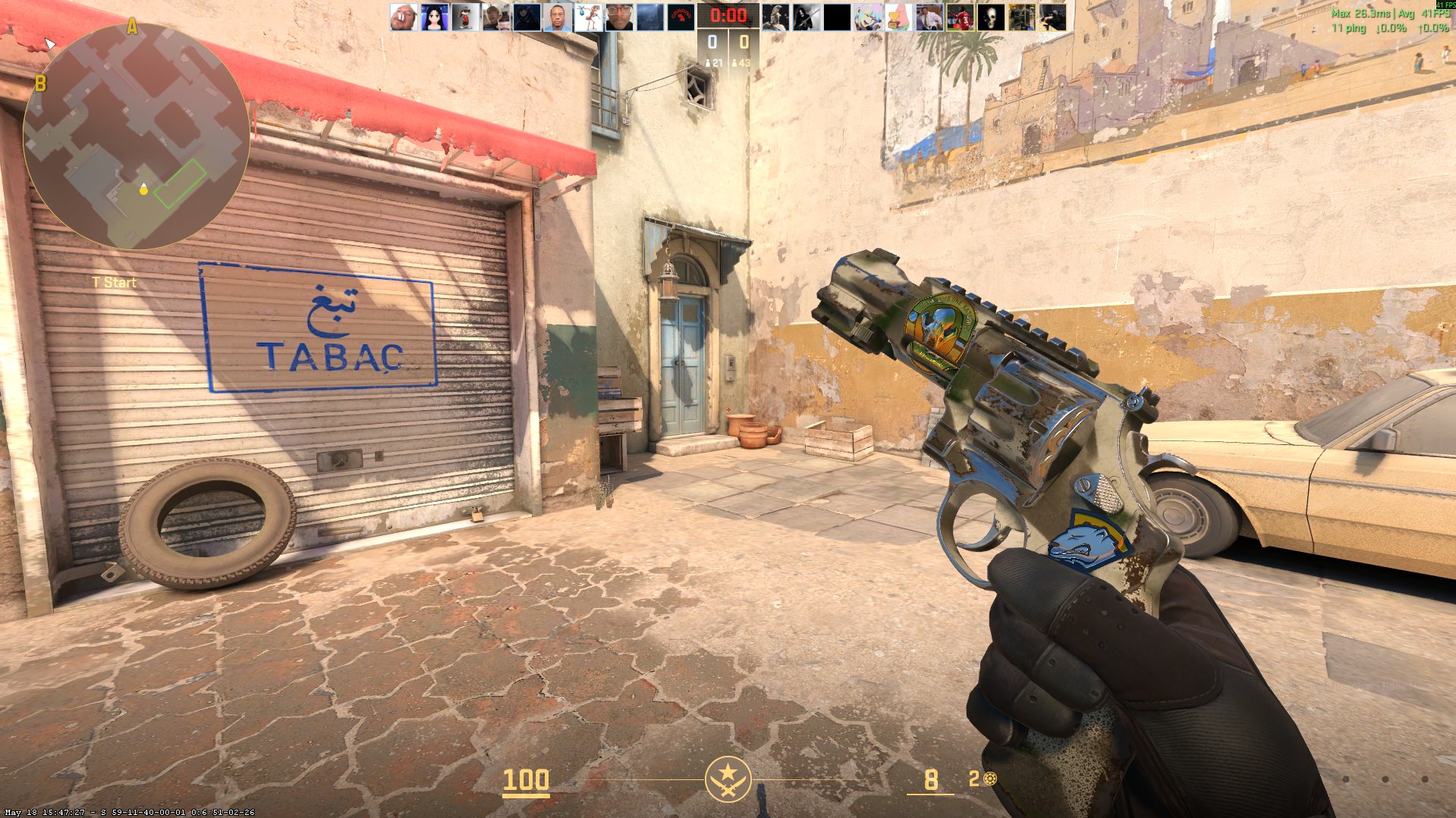 Souvenir R8 Revolver Bone Mask — the rarest CS2 skin with only 9 known copies in the database