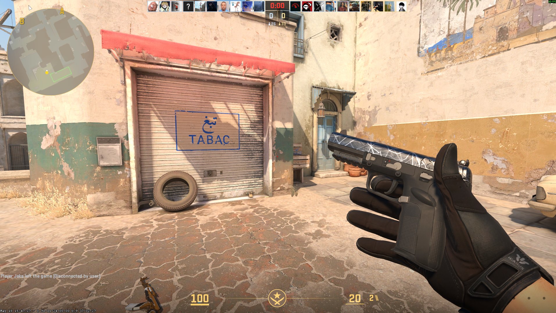 Souvenir Five-SeveN Silver Quartz — only 199 known in CS2 database
