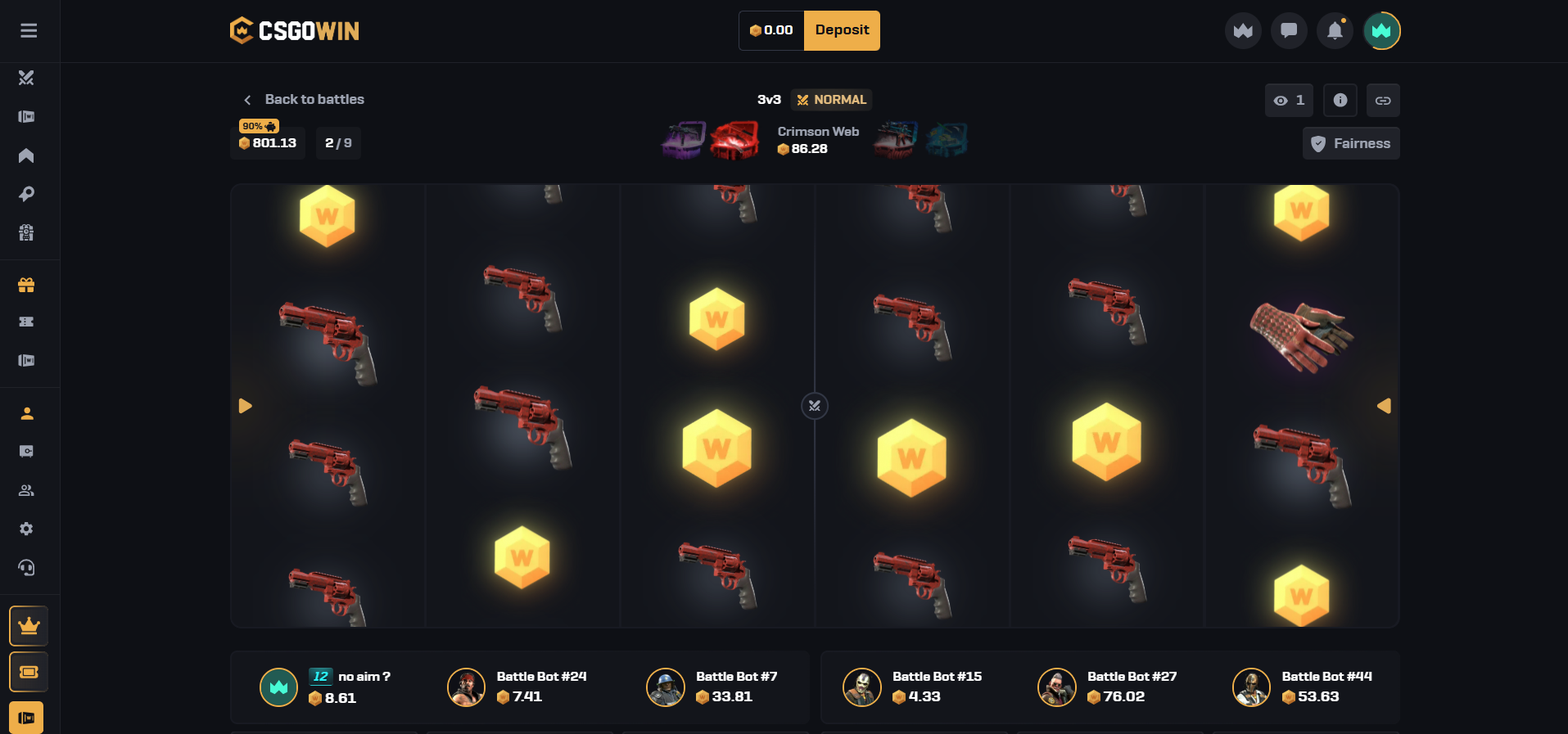 CSGOWIN Battle Screenshot