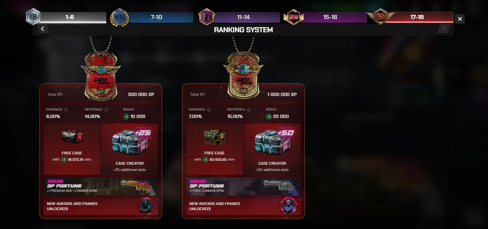 JamSkins Battle-Scarred ranks 17-18