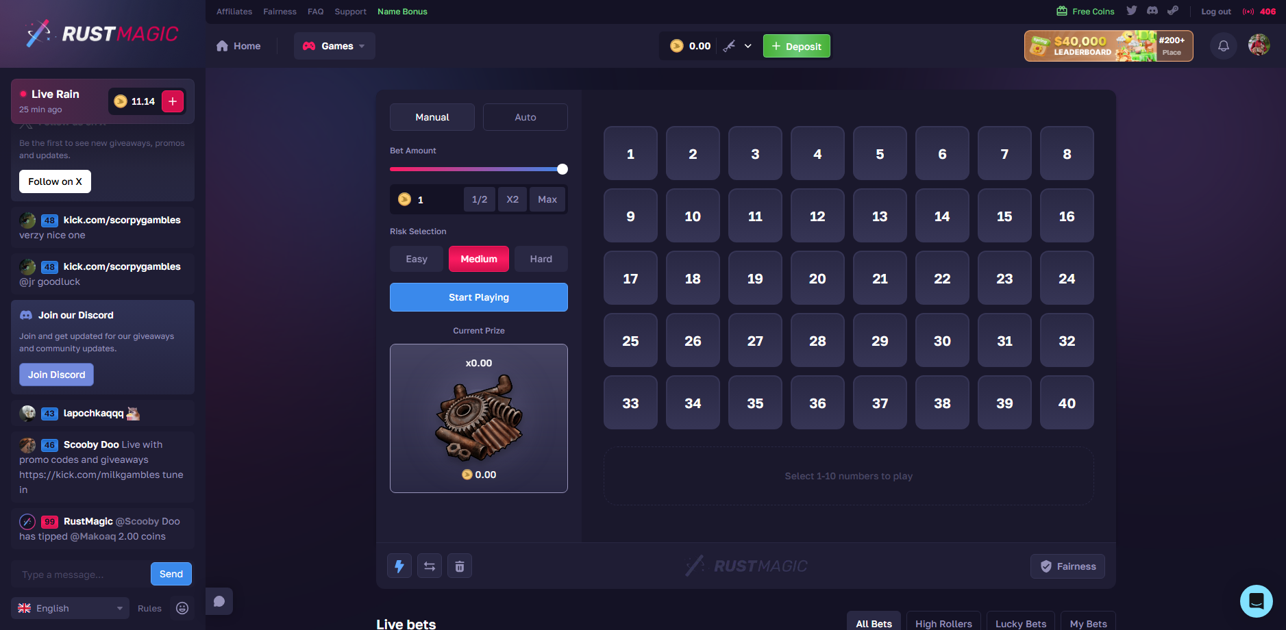 RustMagic Keno